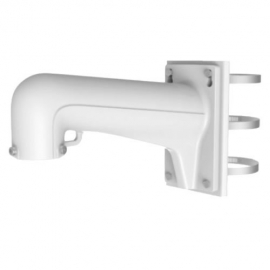 White PTZ Bracket Pole Mount