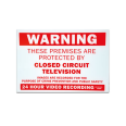 Large CCTV Warning Sign