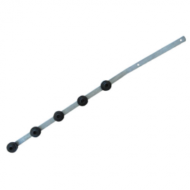 5 Line Flat Bar Angle Galvanised