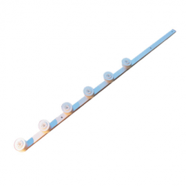 6 Line Flat Bar White