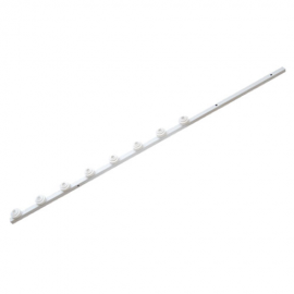 8 Line Straight Square Tube White