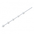 5 Line Round Bar White
