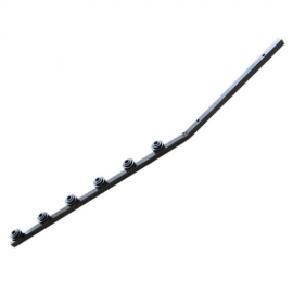 6 Line Angle Square Tube Black