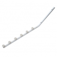 6 Line Angle Square Tube White