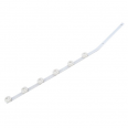6 Line Flat Bar Angle White