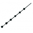 6 Line Round Bar Black