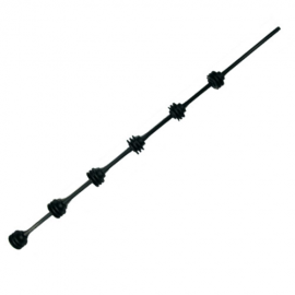 6 Line Round Bar Black