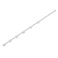 6 Line Round Bar White