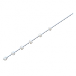 6 Line Round Bar White