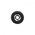Round Bar Insulator Bobbin Black