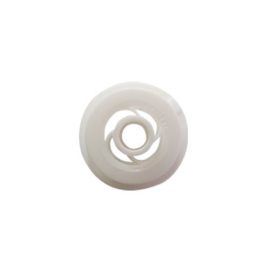 Round Bar Insulator Bobbin White