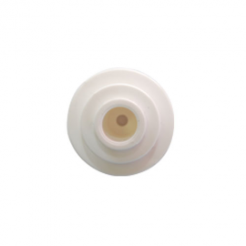 Flat Bar Insulator Bobbin White