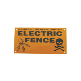 Warning Sign Electric Fence – Small Double Sided