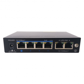 4 Port PoE Switch with 2 Uplink Ports