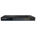24 Port PoE Managed Switch with 2 1Gb Uplink Ports